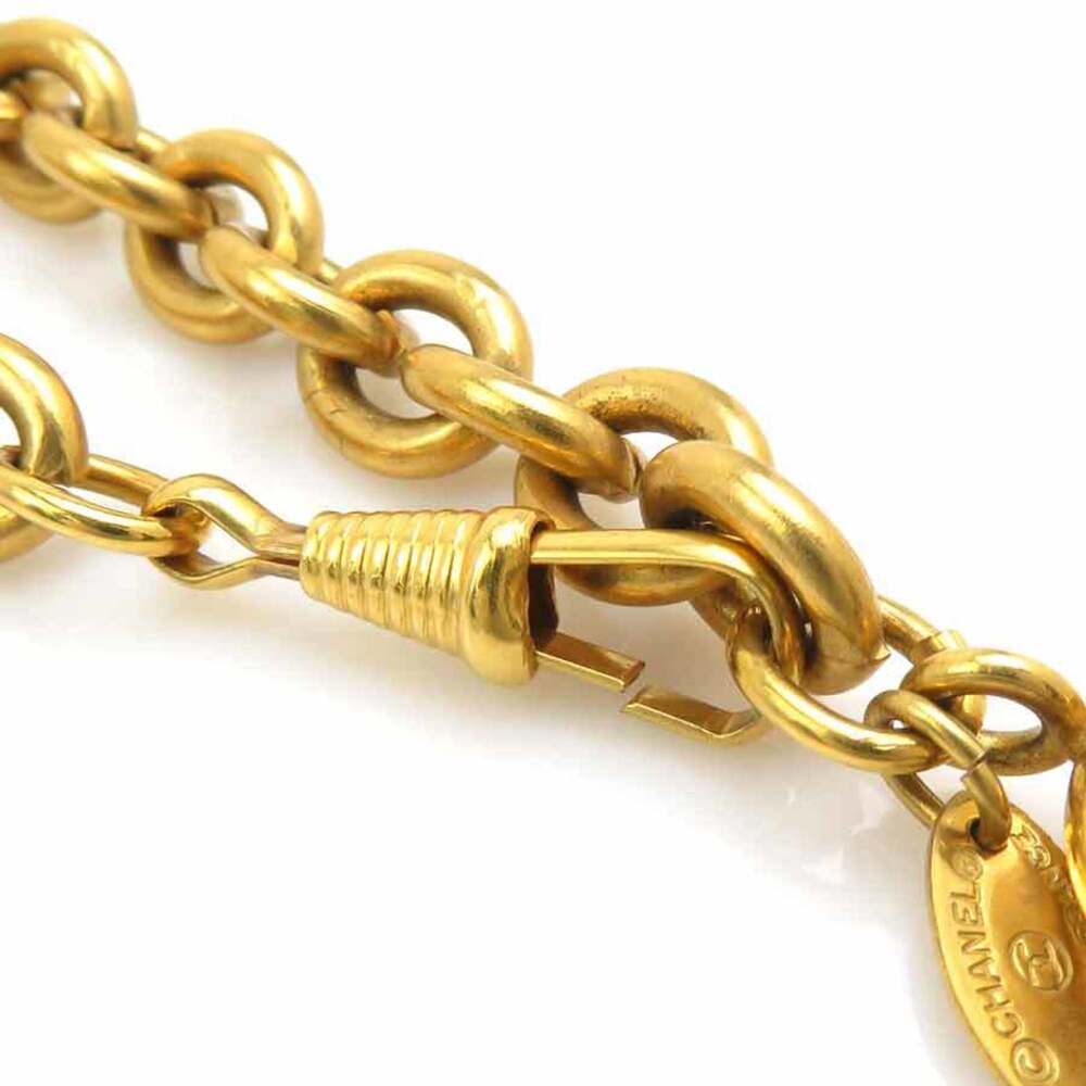 CHANEL Gold Logo Necklace - Picture 6 of 11